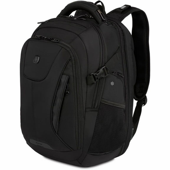 SWISSGEAR Travel Tech Elite USB ScanSmart Laptop Backpack in Black