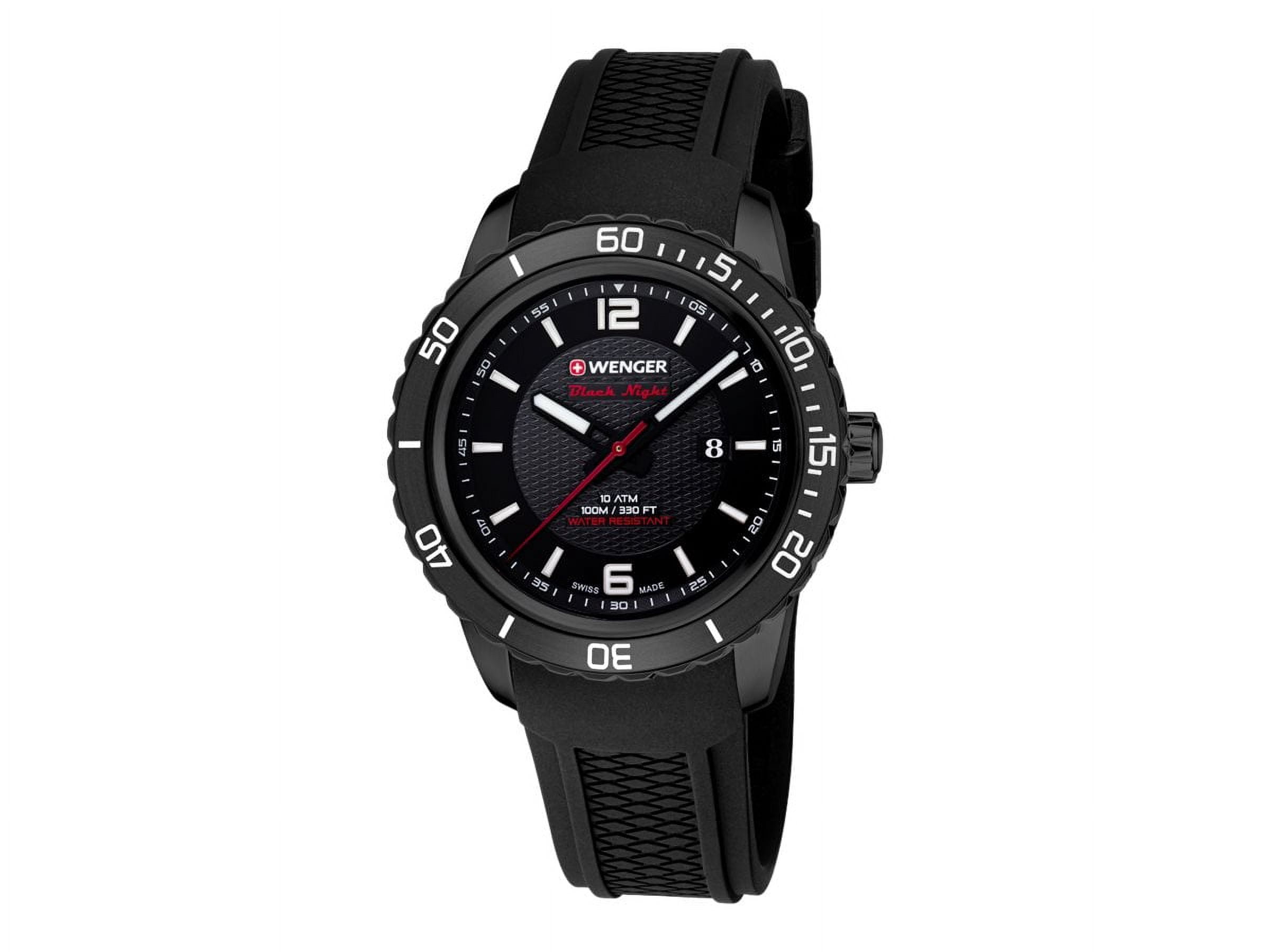 WENGER ロードスター　Black Night 100m防水 Wenger-Men-s-01-0851-124-