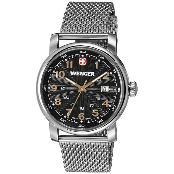 Wenger Men's 1041.106 Stainless Steel Watch with Mesh Bracelet
