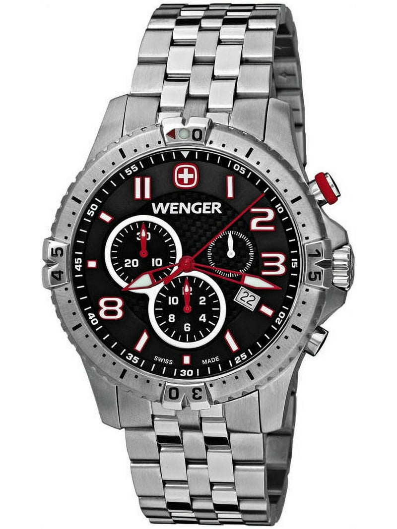 Wenger Men's Swiss Squadron Chronograph Watch 77056 - Walmart.com