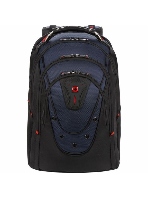 Polyester 16" Ibex Pro Laptop Backpack, Black/Navy