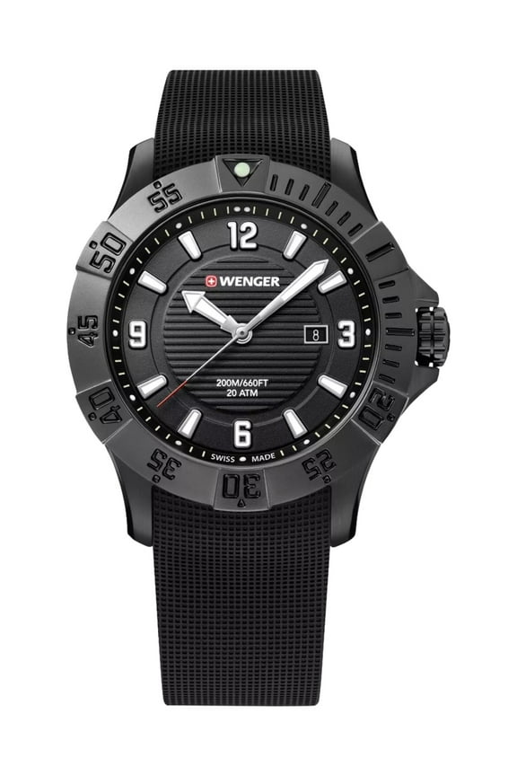 Swiss Army Men's 01.0641.134 Seaforce Black Dial Watch 43 mm MSRP $280