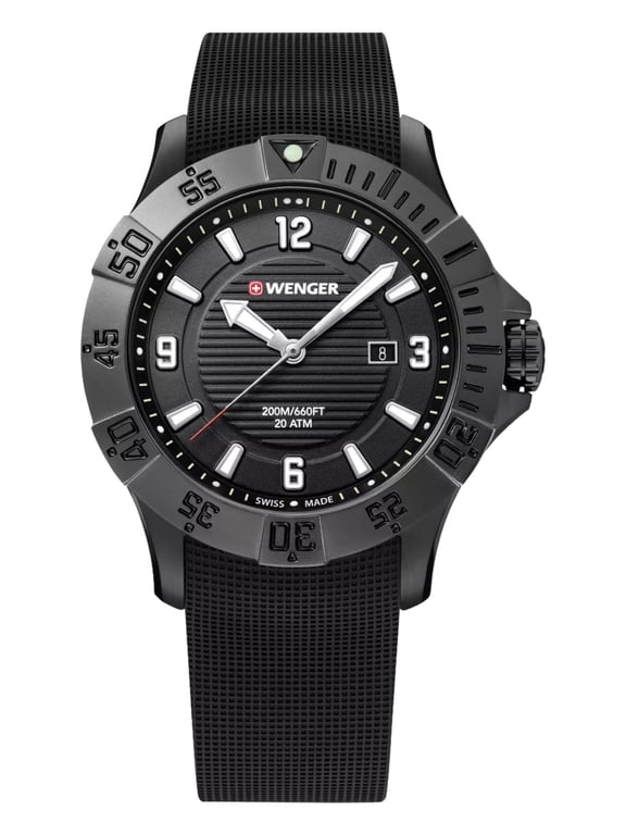 Swiss Army Men's 01.0641.134 Seaforce Black Dial Watch 43 mm MSRP $280