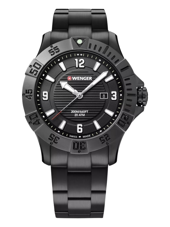 Swiss Army Men's 01.0641.135 Seaforce Black Dial Watch 43 mm MSRP $325