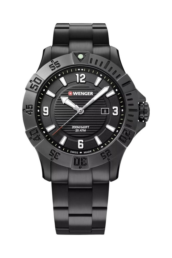 Swiss Army Men's 01.0641.135 Seaforce Black Dial Watch 43 mm MSRP $325