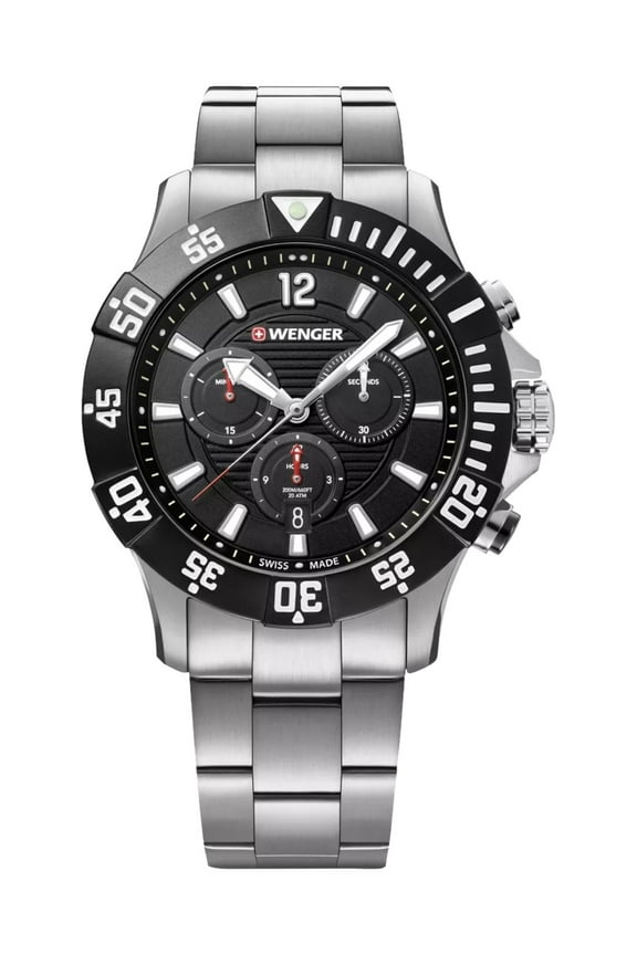 Swiss Army Men's 01.0643.117 Seaforce Black Dial Watch 43mm MSRP $410