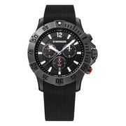 فينجر الجيش السويسري رجالي 01.0643.120 سيفورس الأسود الهاتفي ووتش 43 mm MSRP $395
