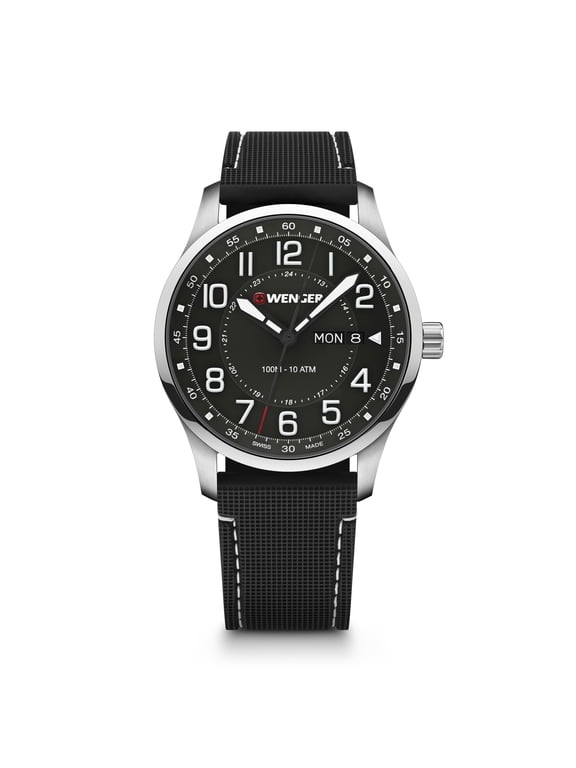 Swiss Army Men's 01.1541.127 Attitude Black Dial Watch 42mm MSRP $220