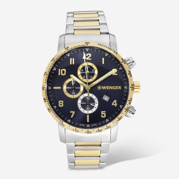 Wenger Swiss Army Men's 01.1543.112 Attitude Blue Dial Watch 44 mm MSRP$365