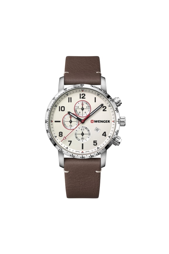 Swiss Army Men's 01.1543.113 Attitude Bone Dial Chronograph Watch 44mm