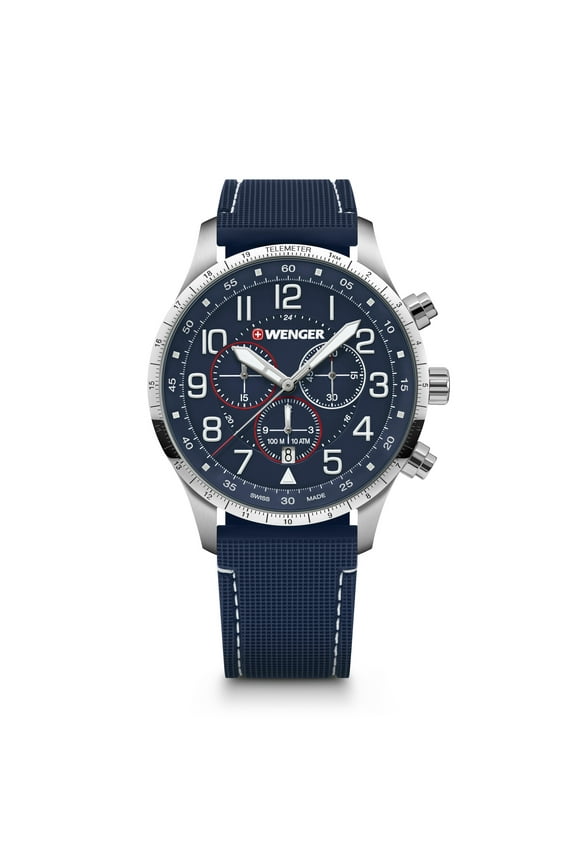 Swiss Army Men's 01.1543.117 Attitude Chrono Blue Dial Watch 44 mm MSRP$330