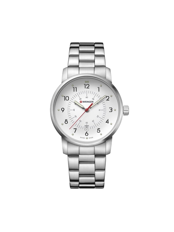 Swiss Army Men's 01.1641.114 Avenue White Dial Watch 42 mm MSRP $195