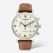 Wenger Swiss Army Mens 01.1743.111 Urban Metro Chronograph Beige Dial Watch 44 mm MSRP $320