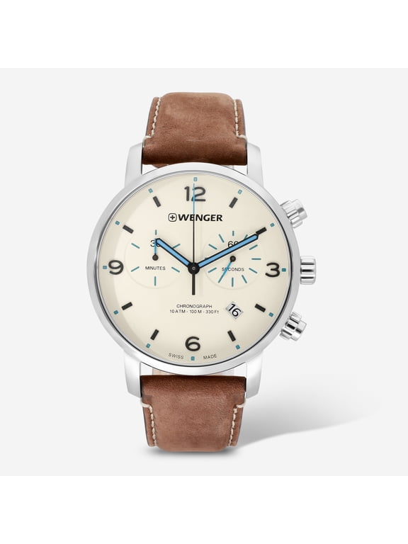Swiss Army Men's 01.1743.111 Urban Metro Chronograph Beige Dial Watch 44 mm MSRP $320