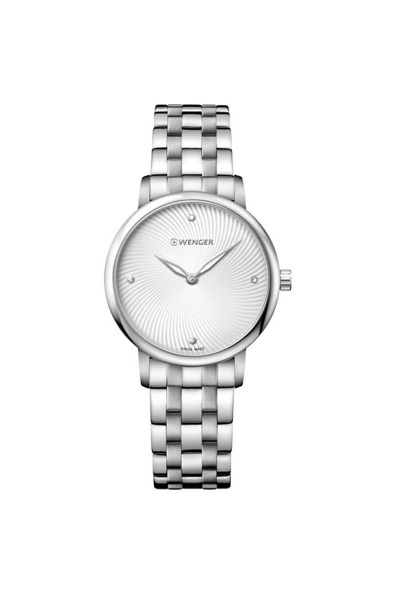Urban Donnissima Water Resistant Watch with Silver Dial and Stainless Steel Bracelet