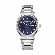 Wenger Attitude Mens Blue Dial Stainless Quartz Watch 01.1541.121