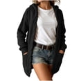 thumbnail image 1 of Wenini Women's Hooded Cable Knit Cardigan Sweater with Pockets 2026 Fall Trendy Coat Jacket, 1 of 5