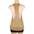thumbnail image 1 of Wenini Women's Tank Tops Backless Racerback Sleeveless Solid Casual Loose Summer High Neck Tops Workout, Khaki L, 1 of 3