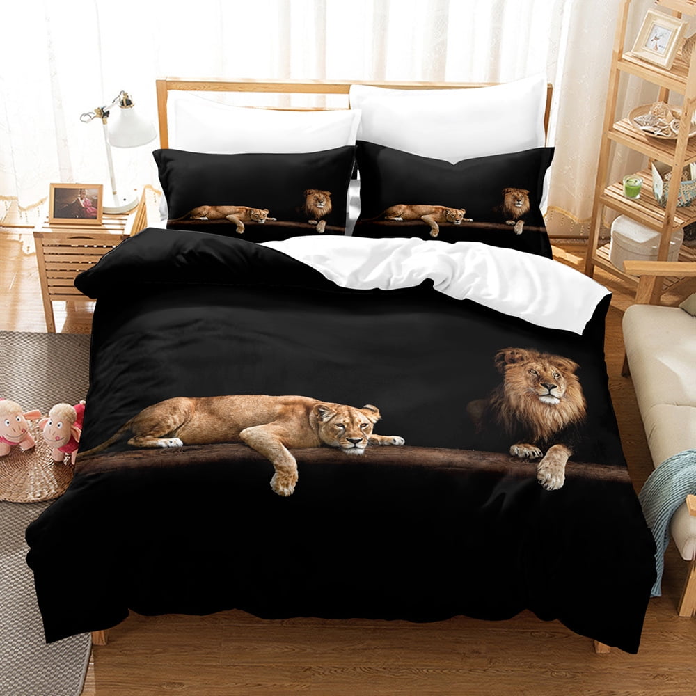 Wenjialing 3d Lion Printing Bedclothes Bedding Set Fashionable Duvet ...