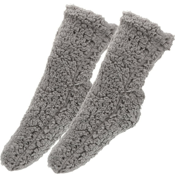 Wenliwode 1 Pair Warm Plush Slipper Sock Winter Fluffy Socks Casual Sleeping Fuzzy Cozy Sock