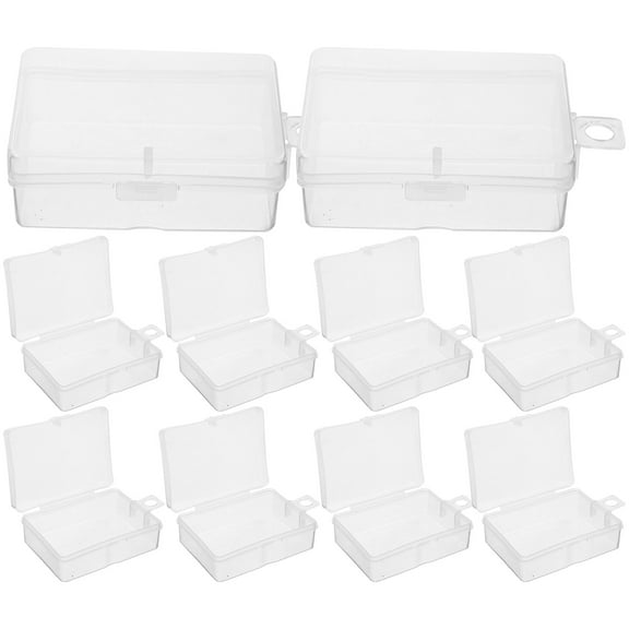 Wenliwode 10pcs Miniature Jewelry Organizer Box Storage Case Multipurpose Storage Bins