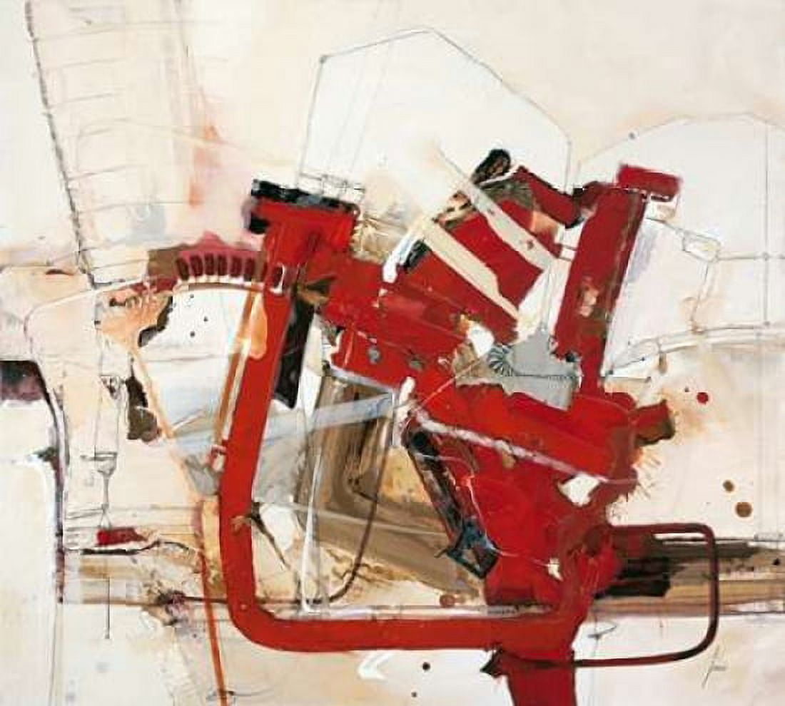 Wenn die roten Wellen Canvas Art - Norbert Mayer (24 x 24)