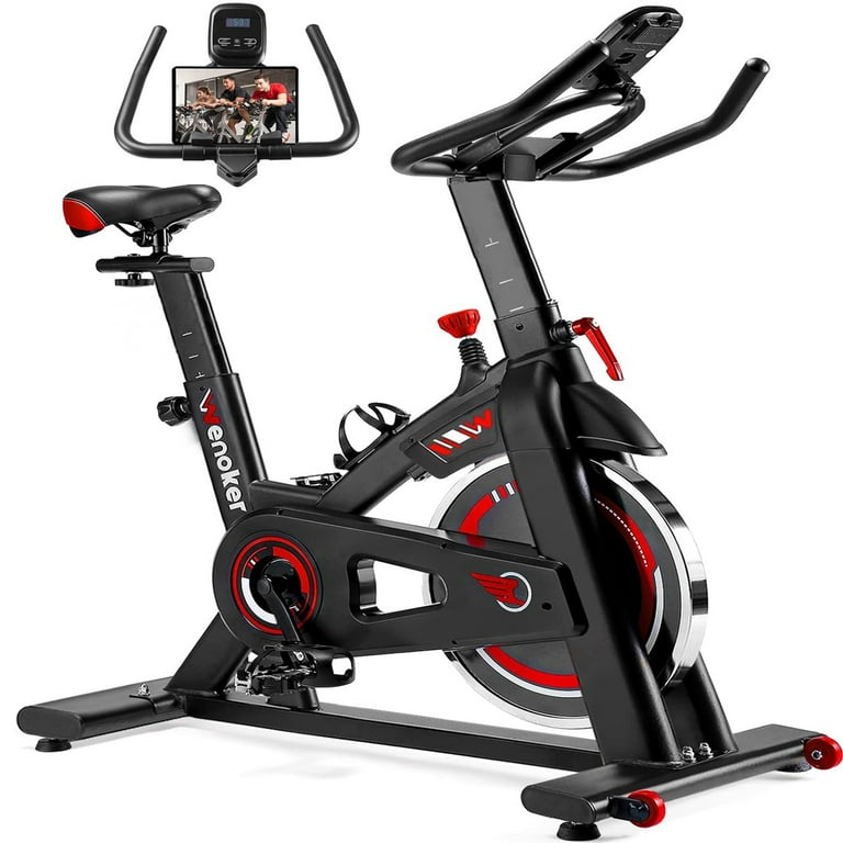 Wenoker Stationary Exercise Bike, Indoor Fitness Bike with Silent