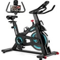 thumbnail image 1 of Wenoker Exercise Bike Indoor Cycling Bicycle with Silent Belt Drive, Heavy Flywheel, Comfortable Seat Cushion and Upgraded LCD Monitor with 300lb Max Weight, 1 of 8