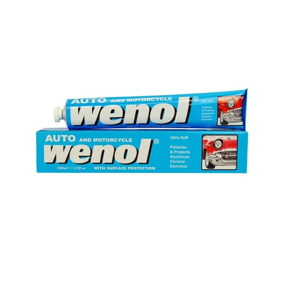 Wenol Ultra Soft Auto Metal Polish - 100 ML 3.98 Fl. Oz. Tube [Blue]