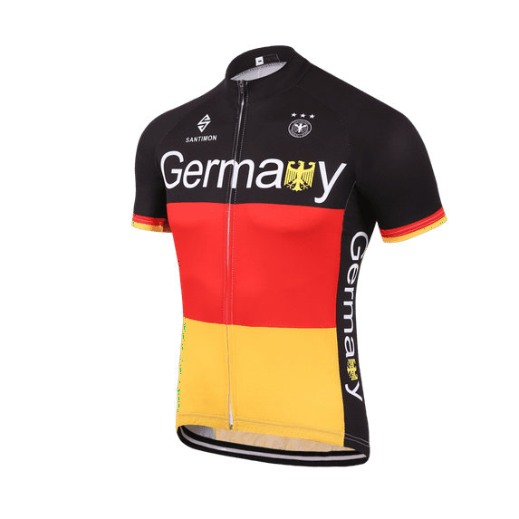 Wenseny Men Cycling Jersey Short Sleeves Breathable Bike Shirt M