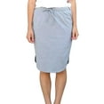 thumbnail image 1 of Wenseny Straight Skirt for Women Elastic Waist Side Split Fashion Casual Skirts Grey M, 1 of 4