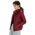 thumbnail image 1 of Wenseny Women’s Quilted Down Hooded Puffer Coat Warm Outdoor Parka Anorak Wine Red 2XL, 1 of 6