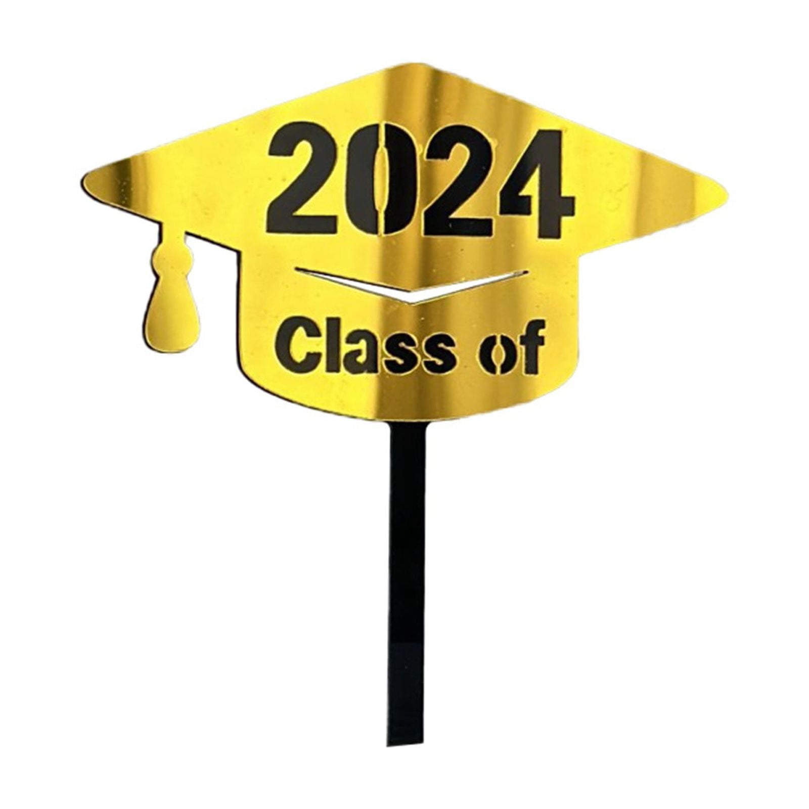 Wenshiii 2024 Graduation Season Acrylic Cake Card Happy Graduation Cake