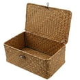 thumbnail image 1 of Wenshiii Seaweed Woven Storage Western Wedding Companion Gift Covered Gift Box Rattan Woven Storage Box Storage Bins with Lids Heavy Duty, 1 of 9