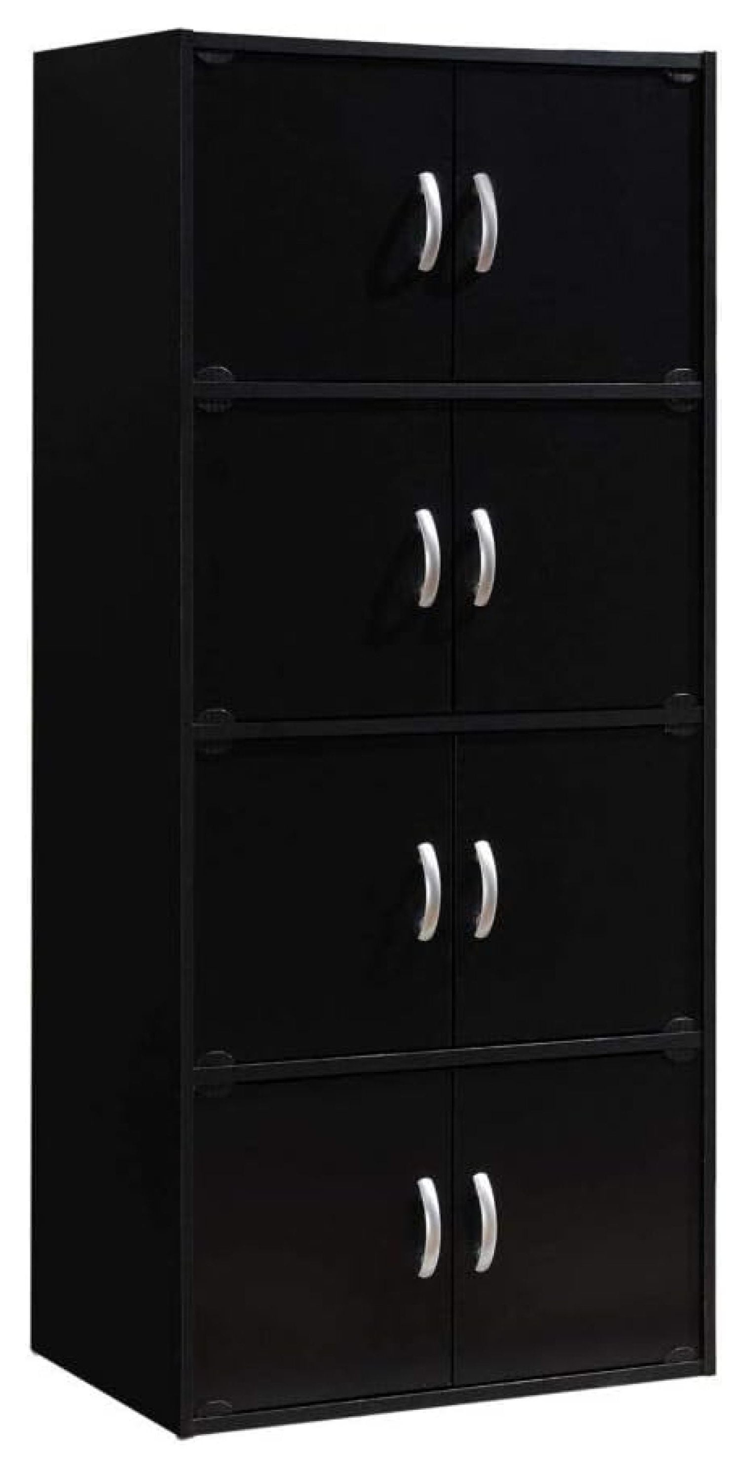 Black 57" Tall Multipurpose Office Storage Cabinet