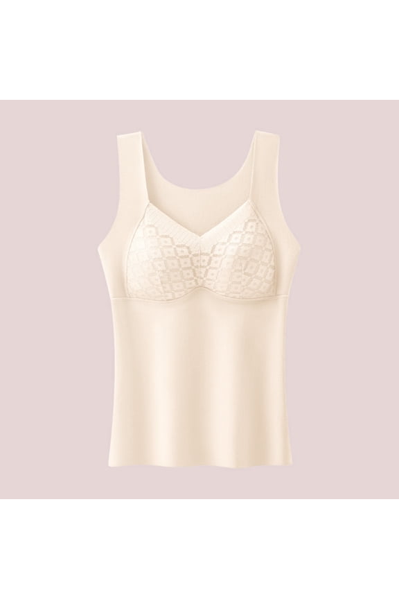 Base Layer Top for Women Black Fleece Lined Winter Warmth Underwear Top with Padding
