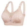 thumbnail image 1 of Wensltd Bras Women Back Closure Push Up T Shirt Bras Full Coverage Wireless Support Seamless Design Comfortable Solid Color Bras, 1 of 1