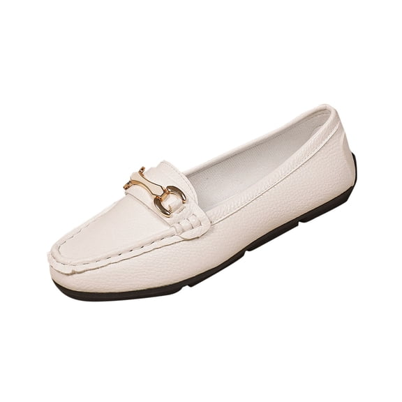 Wensltd Casual Comfort Flat Shoes for Women Breathable Soft Sole Shallow Mouth Lightweight Work Office Shoes