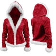 thumbnail image 1 of Wensltd Casual Fall Winter Fashion Long Sleeve Hooded Sweatshirt for Women with Pockets Open Front Cardigan Jackets, 1 of 5