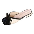 thumbnail image 1 of Wensltd Casual Vacation Sandals for Women Peep Toe Color Block Square Toe Flat Sandals Spring Summer Outdoor Trendy Comfort, 1 of 9