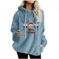 thumbnail image 1 of Wensltd Christmas Hoodies for Women Graphic Winter Long Sleeve Fleece Sweatshirts Crew Neck Vacation Party Tops, 1 of 4
