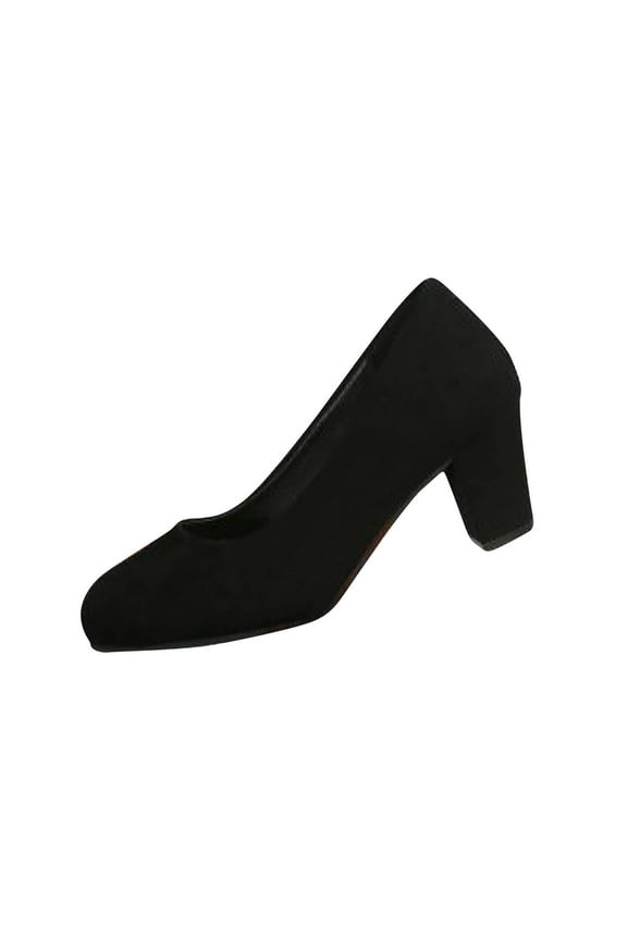 Chunky Heels Mary Jane Shoes for Women Closed Toe Work Pumps Comfortable Round Toe Dress Wedding Shoes