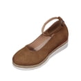 thumbnail image 1 of Wensltd Closed Toe Shoes Women Slip On Solid Color Lightweight Walking Shoes, 1 of 9