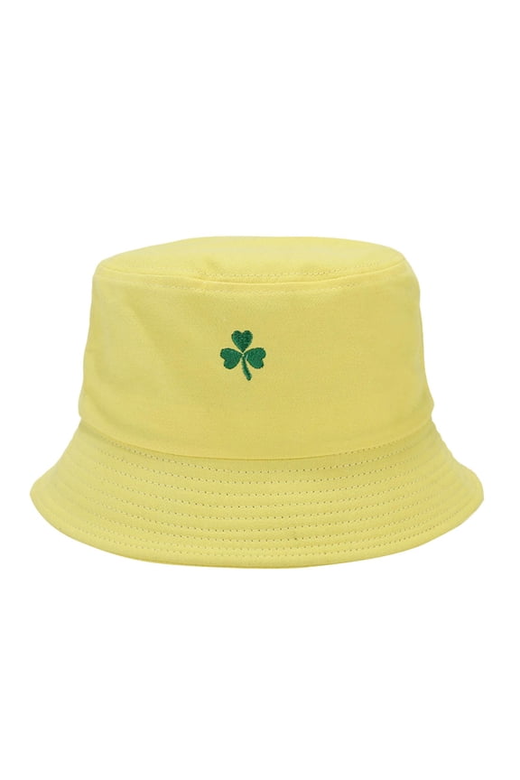 Comfortable Fit Hats for Women St Patrick's Day Printed Bucket Hats Summer Lightweight and Breathable for Outdoor Yellow