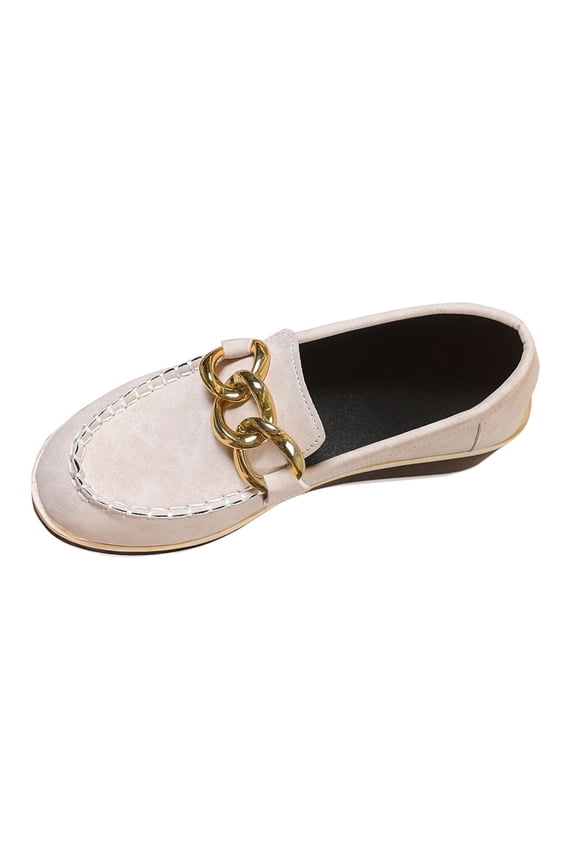 Comfy Round Toe Wedge Shoes for Women Pointe Toe Lightweight Shallow Mouth Low Heel Shoe for Women