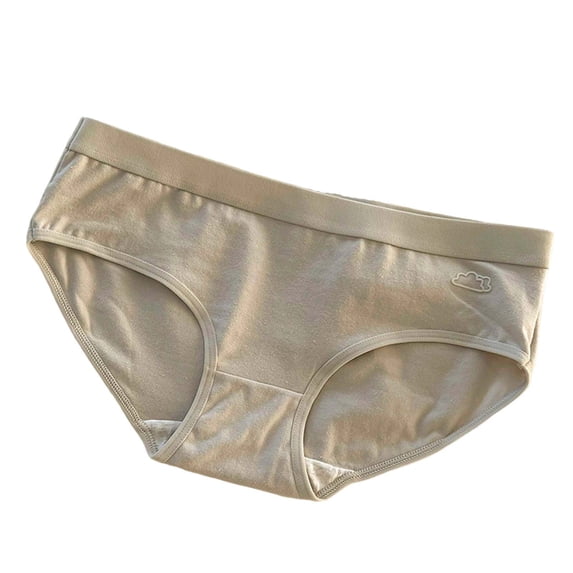 Wensltd Cotton Briefs for Women Solid Color Comfortable Stretch Plus Size Underwear
