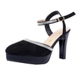 thumbnail image 1 of Wensltd Dress Shoes for Work Party Evening Wedding Heel Ankle Strap Fashion Heels for Women, 1 of 9