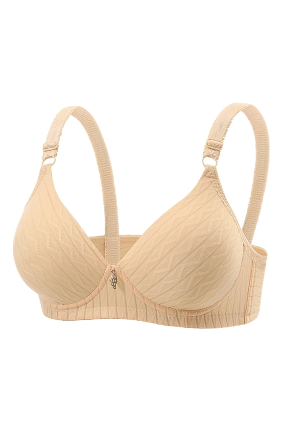 Everyday Lightweight Bras Women Lace Trim Adjustable Push Up Comfortable Fit Everyday Wear Bras 36B to 42C