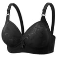 thumbnail image 1 of Wensltd Everyday Minimizer Bras Women Wireless Comfortable Fit Back Closure Bras Lace Trim Breathable Push Up Support Bras, 1 of 1