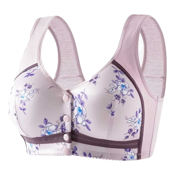 Wensltd Everyday Wireless Bras Women Lightweight Full Coverage Bras Seamless Design Comfortable Lift Bras